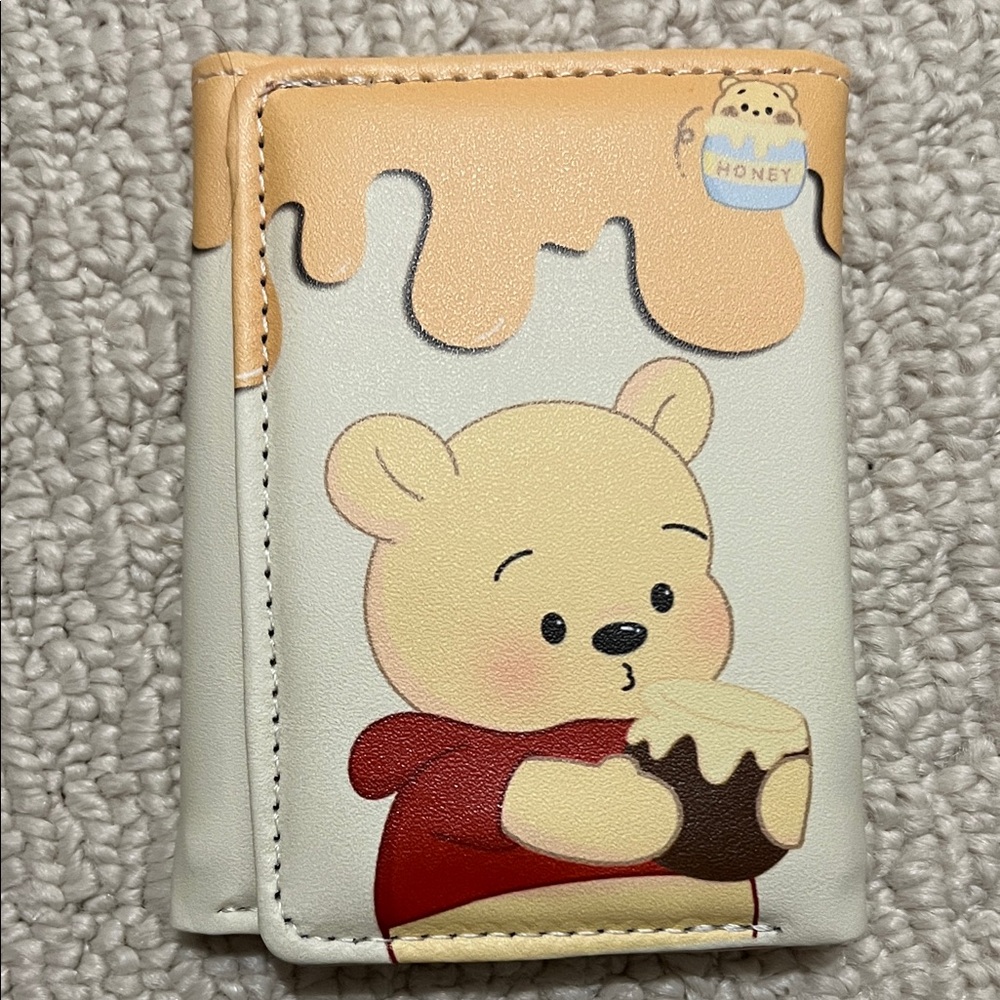 Cute Disney Pooh Bear Wallet with Honey Design